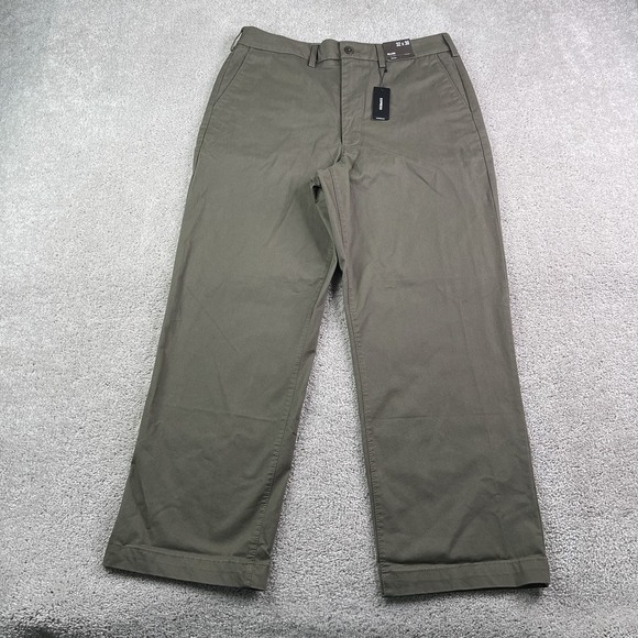 Express Other - NEW Express Pants Mens 32x30 (Fits 32x28) Brown Relaxed Fit Stretch Chino NWT